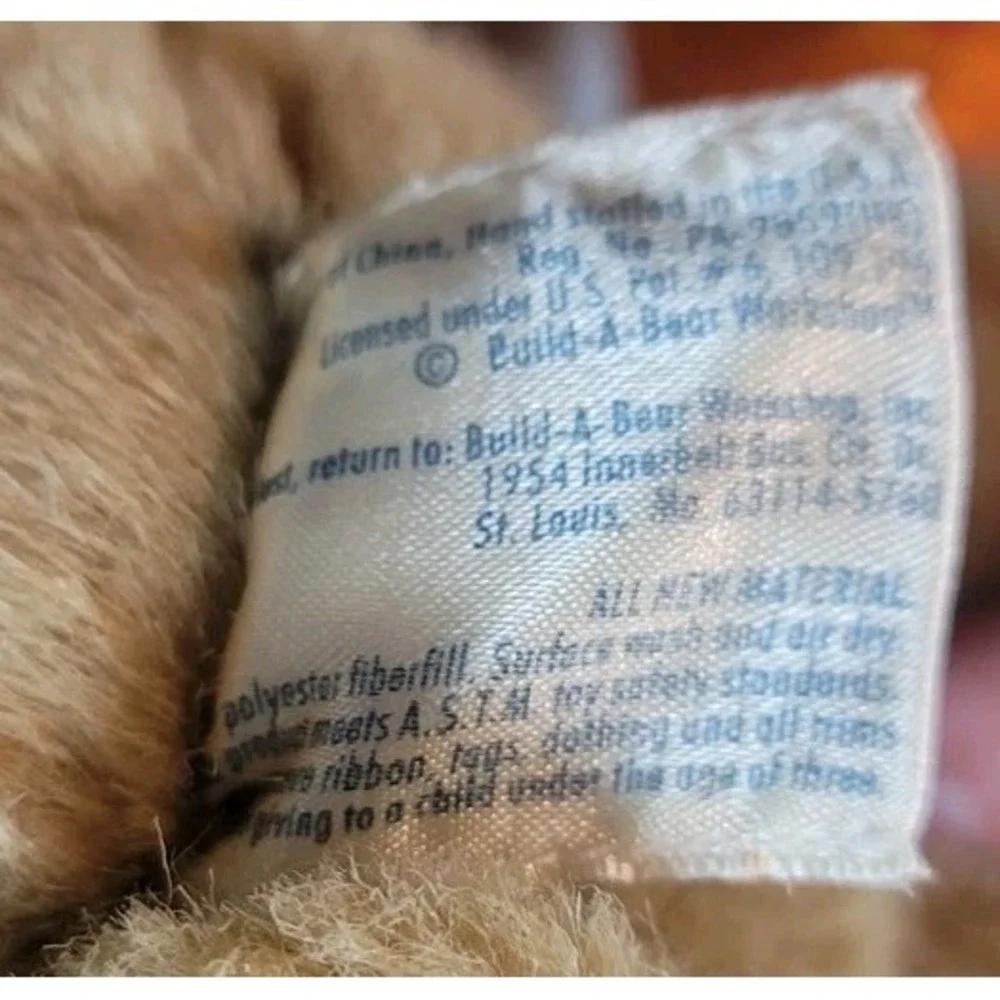 Vintage 2000 Build A Bear‎ Orange Smiley Tie Dye